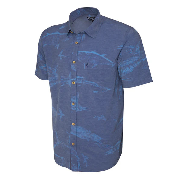 Topshot Stretch Woven Gyotaku Shirt