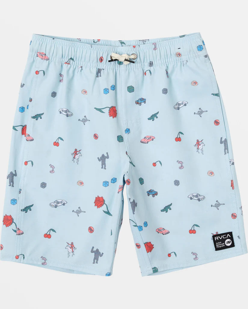 Boys Luke P Elastic Boardshorts 17''