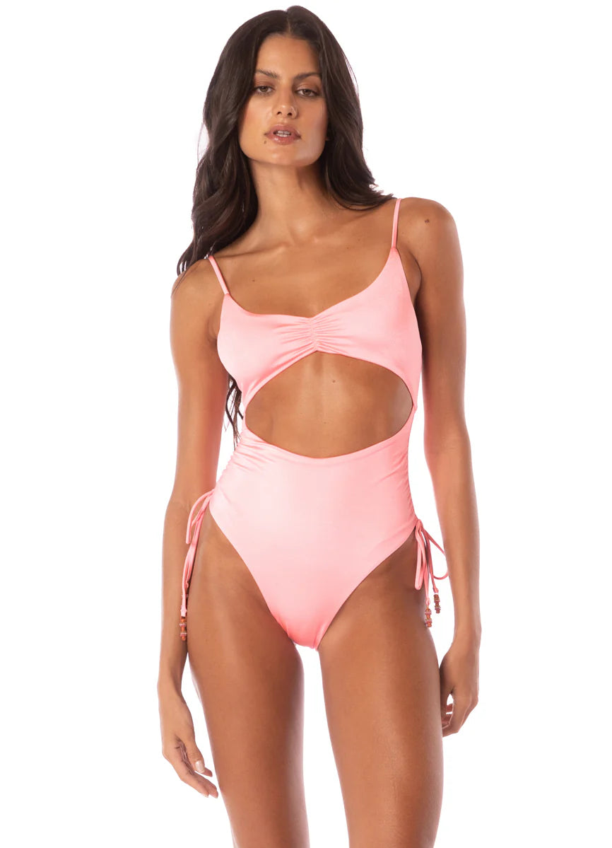 Orchid Pink Kai Cut Out One Piece