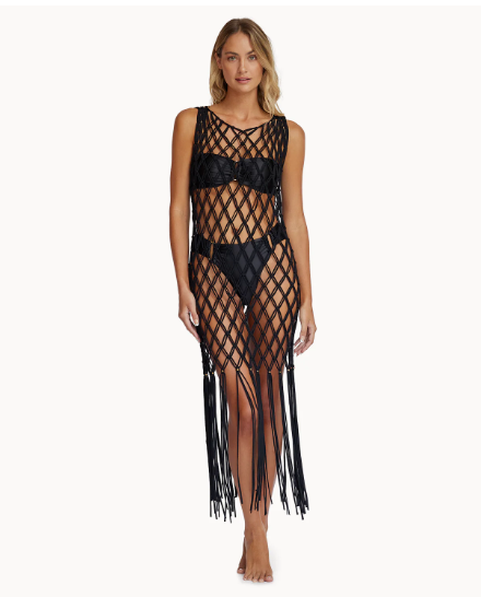 Midnight Beaded Brynn Cover Up