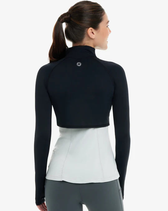 Women's Full Zip Crop Top