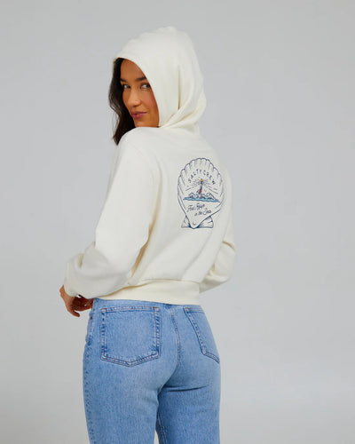 Scallop Crop Hoody